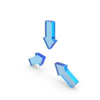 Three Directional Arrows Icon PNG & PSD Images
