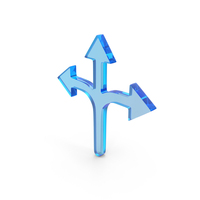 Three Way Intersection Arrows icon PNG & PSD Images