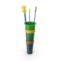 Stylized Green Arrow Holder PNG & PSD Images