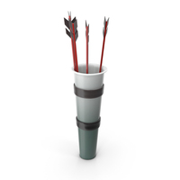 Stylized Red Arrow Holder PNG & PSD Images