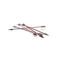 Multiple Black & Red Toon Arrows On Ground PNG & PSD Images