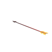 Red & Yellow Arrow On Ground PNG & PSD Images