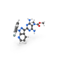 Riociguat (Adempas) Molecule PNG & PSD Images