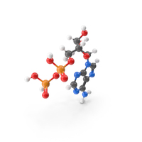 ADP (Adenosine Diphosphate) Molecule PNG & PSD Images