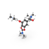 Bambuterol Molecule PNG & PSD Images