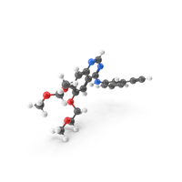 Erlotinib Molecule PNG & PSD Images