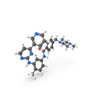 Imatinib (Glivec) Molecule PNG & PSD Images