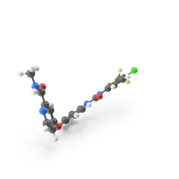 Sorafenib (Nexavar) Molecule PNG & PSD Images