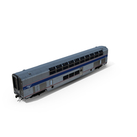 Double Decker Passenger Car Amtrak PNG & PSD Images
