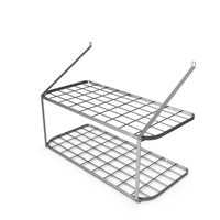 Kitchen Pan Pot Rack Wall Mounted Silver PNG & PSD Images