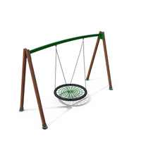 Nest Saucer Web Swing Green PNG & PSD Images