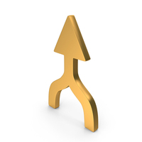 Gold Combined Up Arrow Icon PNG & PSD Images