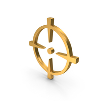 Gold Screen Target Icon PNG & PSD Images