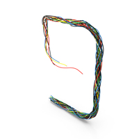 Colored Cable Number 9 PNG & PSD Images