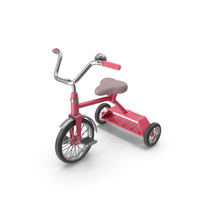 Retro Pink Kid's Tricycle PNG & PSD Images
