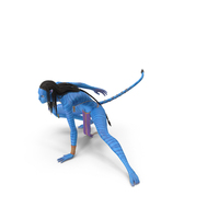 Neytiri Avatar In Battle Pose PNG & PSD Images