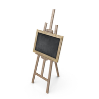 Easel With A Slate PNG & PSD Images