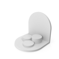 White Product Display Podium PNG & PSD Images