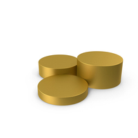 Gold Cylinder Podium PNG & PSD Images
