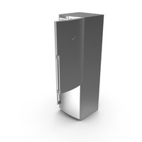 Steel Refrigerator With Open Top PNG & PSD Images
