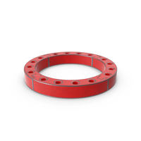 Four Part Cylinder Steel Painted Red PNG & PSD Images