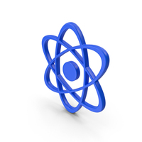Blue Atom Symbol PNG & PSD Images