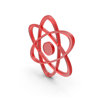 Atom Symbol Red PNG & PSD Images