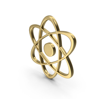 Gold Atom Symbol PNG & PSD Images