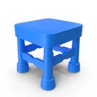 Blue Children Stool PNG & PSD Images