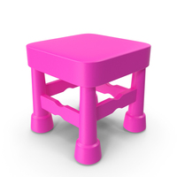 Pink Children Stool PNG & PSD Images