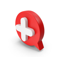 Red New Speech Bubble Symbol PNG & PSD Images