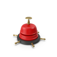 Red Service Bell PNG & PSD Images