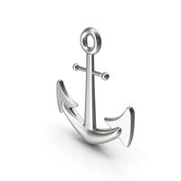 Silver Ship Anchor PNG & PSD Images