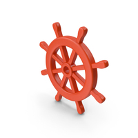 Red Ship Steering Wheel Symbol PNG & PSD Images