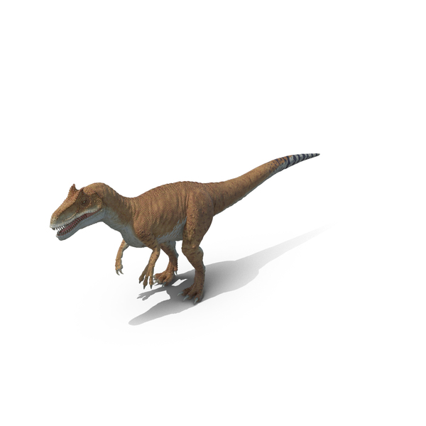 Allosaurus Yellow Coloring PNG & PSD Images