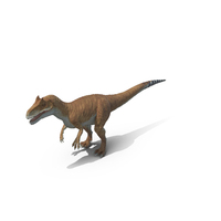 Allosaurus Yellow Coloring PNG & PSD Images