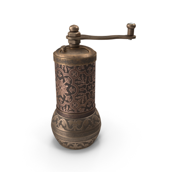 Authentic Vintage Bronze Spice Grinder PNG & PSD Images