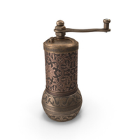 Authentic Vintage Bronze Spice Grinder PNG & PSD Images