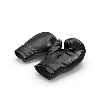Black Sparring Boxing Gloves PNG & PSD Images