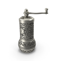 Decorative Vintage Silver Hand Mill PNG & PSD Images