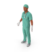 Male Surgeon Doctor Stained Blood Clothes PNG & PSD Images