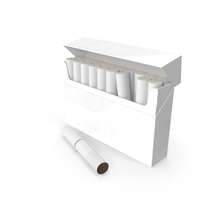 Pack of Electronic Cigarettes Open with Stick PNG & PSD Images