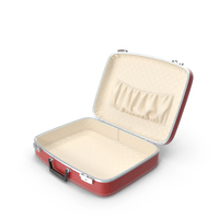 Vintage Open Red Suitcase PNG & PSD Images