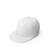 White Flat Brim Hat PNG & PSD Images