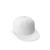 White Flat Brim Hat PNG & PSD Images