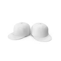 White Flat Brim Hats PNG & PSD Images