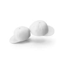 White Flat Brim Hats PNG & PSD Images