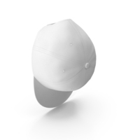 White Flat Brim Hat PNG & PSD Images