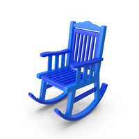 Blue Rocking Chair PNG & PSD Images