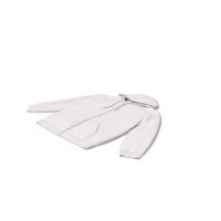 White Zipper Hooded Male Sweatshirt With Pockets PNG & PSD Images